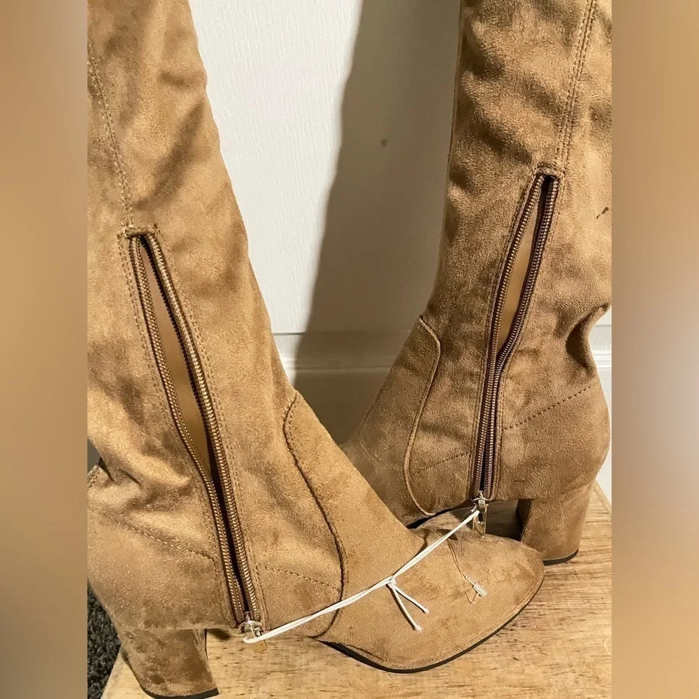 NEW MARC FISHER Luley Faux Suede Over The Knee Boots